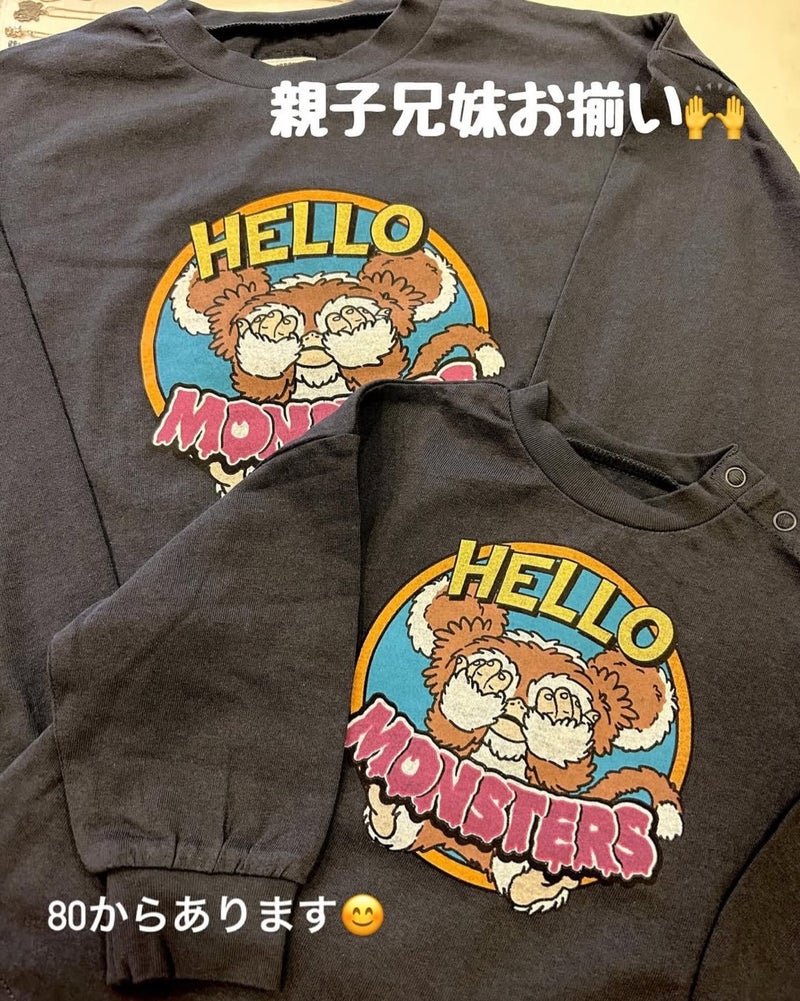 お揃いもおすすめ◎モンスターロンＴ