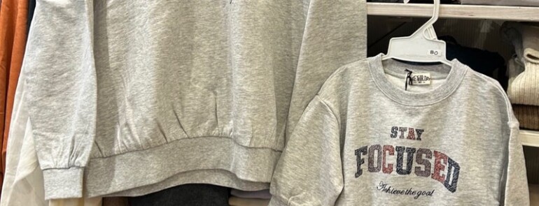 リンクコーデ♡ロゴトレーナー＆ベビーカバーオール