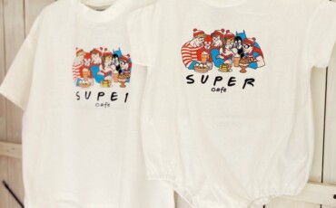 ワクワクするパロディグラフィックT＆ベビーボディ